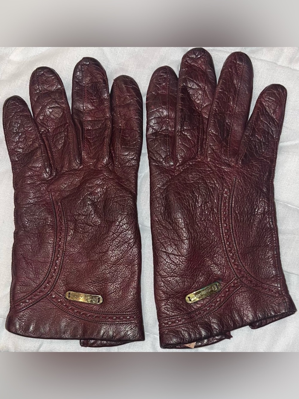Vintage Etienne Aigner Women’s Size 8 Leather Gloves Made In Italy